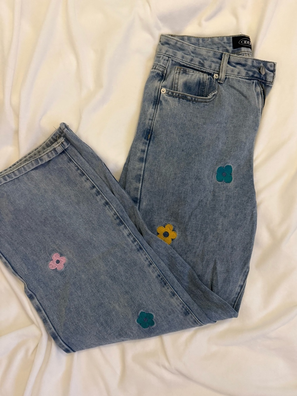 Cider Embroidered Denim Jeans